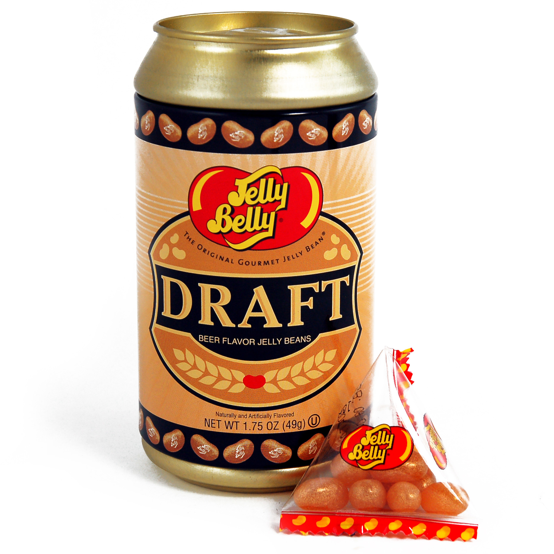 jelly belly draft beer can tin