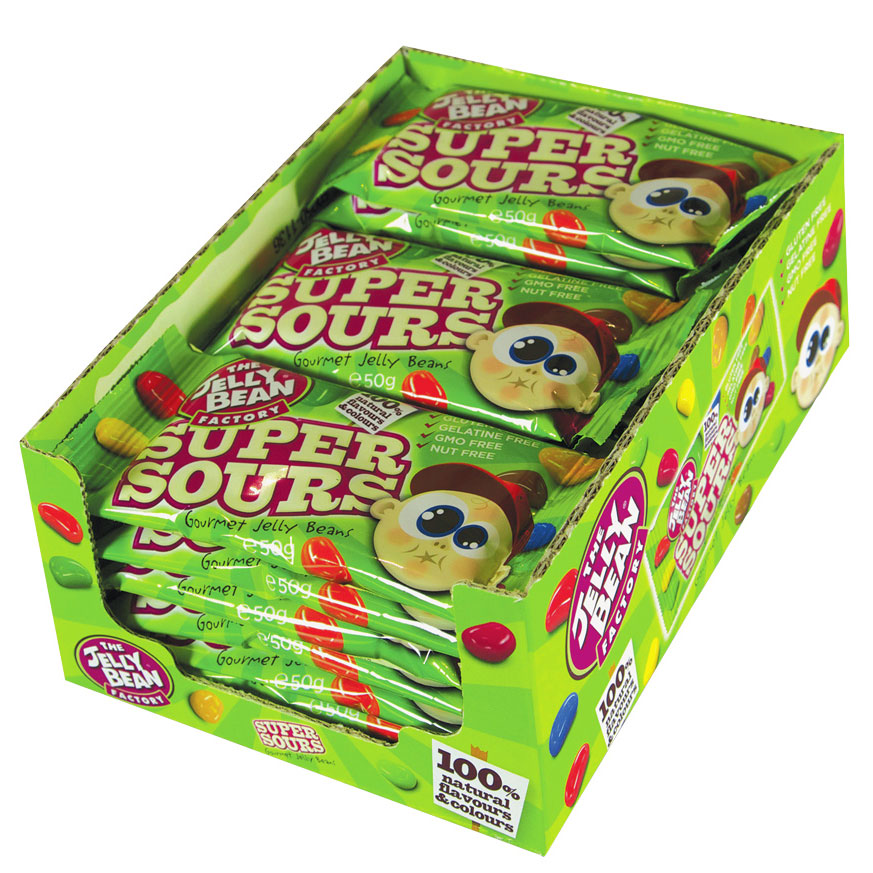 the jelly bean factory super sours 50g | online kaufen im world of