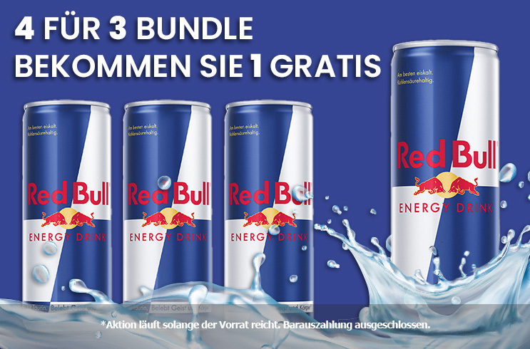 Red Bull Energy Drink 3+1 Gratis