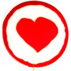 Amore Sweets Rocks Love Lolly Herz rot XXL 90g 