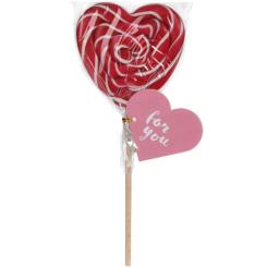 Becky's Swirl Heart Lolli 'For You' 50g 