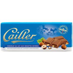 Cailler Milchschokolade Ganze Haselnüsse 100g 