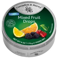 Cavendish & Harvey Mixed Fruit Drops sugarfree 175g 