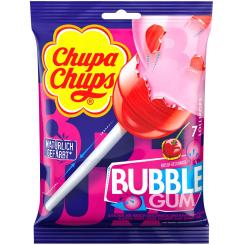 Chupa Chups Bubble Gum Kirsche 7er 
