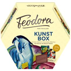 Feodora Täfelchen Kunst Box Hochfeine Vollmilch 37% Kakao 30er 