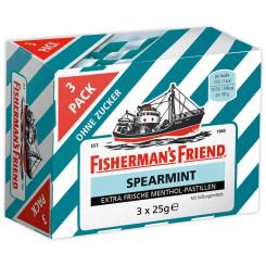 Fisherman's Friend Spearmint ohne Zucker 3x25g 