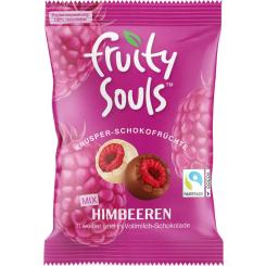 FruitySouls Knusper-Schokofrüchte Himbeeren Mix 80g 