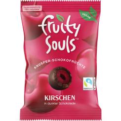 FruitySouls Knusper-Schokofrüchte Kirschen vegan 80g 