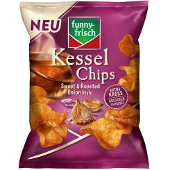 Funny Frisch Kessel Chips Sweet & Roasted Onion Style 120g 