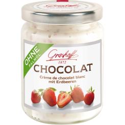 Grashoff Chocolat Crème de chocolat blanc mit Erdbeeren 250g 