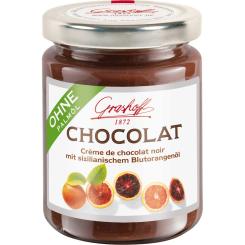 Grashoff Chocolat Crème de chocolat noir mit sizilianischem Blutorangenöl 250g 