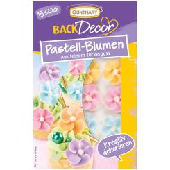 Günthart BackDecor Pastell-Blumen 15er 