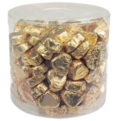 Günthart Kleine Pralinenherzen mit Nougatcreme-Füllung Gold 150er 