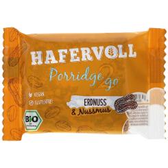 Hafervoll Porridge2go Erdnuss & Nussmus Bio 55g 