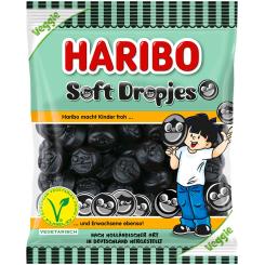 Haribo Soft Dropjes vegetarisch 160g 