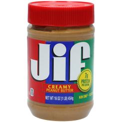 Jif Creamy Peanut Butter 454g 