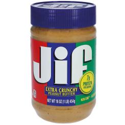 Jif Extra Crunchy Peanut Butter 454g 