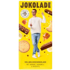 JOKOLADE No2 Vollmilchschokolade mit Banane, Karamell & Biscuits 140g 