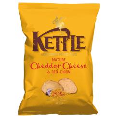 Kettle Chips Mature Cheddar Cheese & Red Onion 130g 