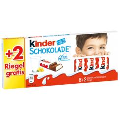 kinder Schokolade 8er + 2 Riegel gratis 