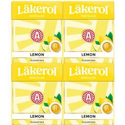 Läkerol Lemon sugarfree 4x25g 