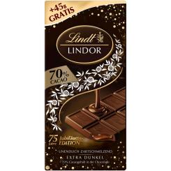 Lindt Lindor 70% Cacao Feinherb Tafel 100g + 45g gratis 