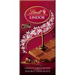 Lindt Lindor Vollmilch Double Chocolate Tafel 100g 