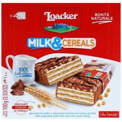 Loacker Milk & Cereals 4x25g 