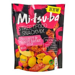 Mitsuba Street Food Snack Mix Coconut & Peanut Satay Style 140g 