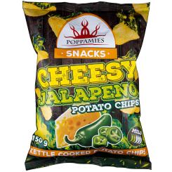 Poppamies Snacks Cheesy Jalapeno Potato Chips 150g 
