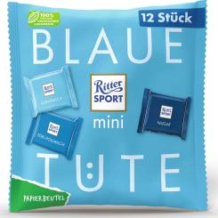 Ritter Sport mini Blaue Tüte 12er 