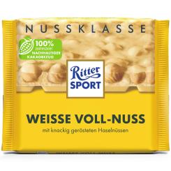Ritter Sport Nuss-Klasse Weisse Voll-Nuss 100g 