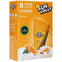 Sun Lolly Wassereis Orange 8er 