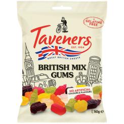 Taveners British Mix Gums 165g 