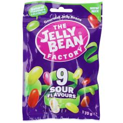 The Jelly Bean Factory 9 Sour Flavours 70g 