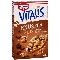 Vitalis Knusper Plus Müsli Double Chocolate 450g 
