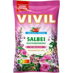 Vivil Hustenbonbons Salbei ohne Zucker 120g 