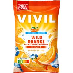 Vivil Erfrischungsbonbons Wild Orange ohne Zucker 120g 