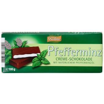 Böhme Pfefferminz Creme-Schokolade 100g 