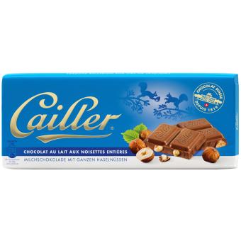 Cailler Milchschokolade Ganze Haselnüsse 100g 