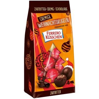 Ferrero Küsschen Cremige Weihnachtskugeln Zartbitter 100g 