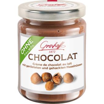 Grashoff Chocolat Crème de chocolat au lait mit Haselnüssen 235g 
