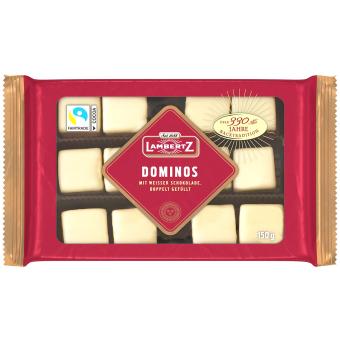 Lambertz Dominos Weiße Schokolade 150g 