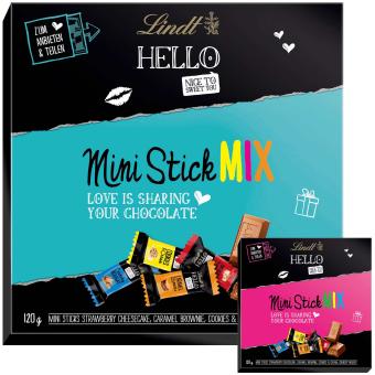 Lindt Hello Mini Stick Mix Box 120g 