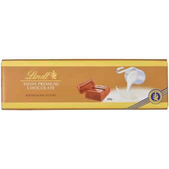 Lindt Swiss Premium Chocolate Alpenvollmilch Extra Tafel 300g 