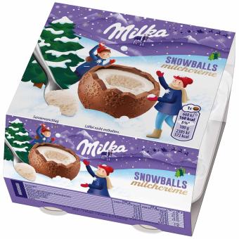 Milka Snowballs Milchcrème 4x28g 