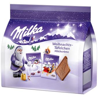 Milka Weihnachts-Täfelchen Milchcrème 150g 