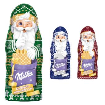 Milka Weihnachtsmann Alpenmilch Design Edition 45g 