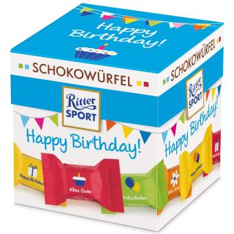 Ritter Sport Schokowürfel Happy Birthday 22er 