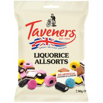 Taveners Liquorice Allsorts 165g 